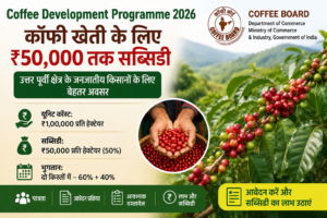 Coffee Development Programme 2026: ₹50,000 सब्सिडी और आवेदन