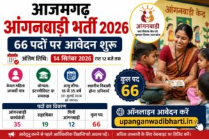 आजमगढ़ आंगनबाड़ी भर्ती 2026: 66 पदों पर आवेदन शुरू, 14 सितंबर अंतिम तिथि